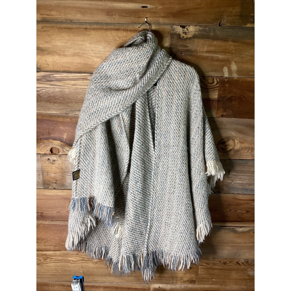 Tapestries Ireland Ltd Artisan Woven Wool Cape Poncho Cocoon Coat Helena Ruuth